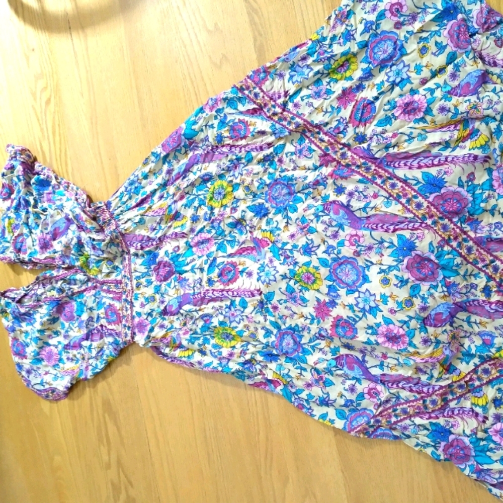 R vivimos floral bird dress